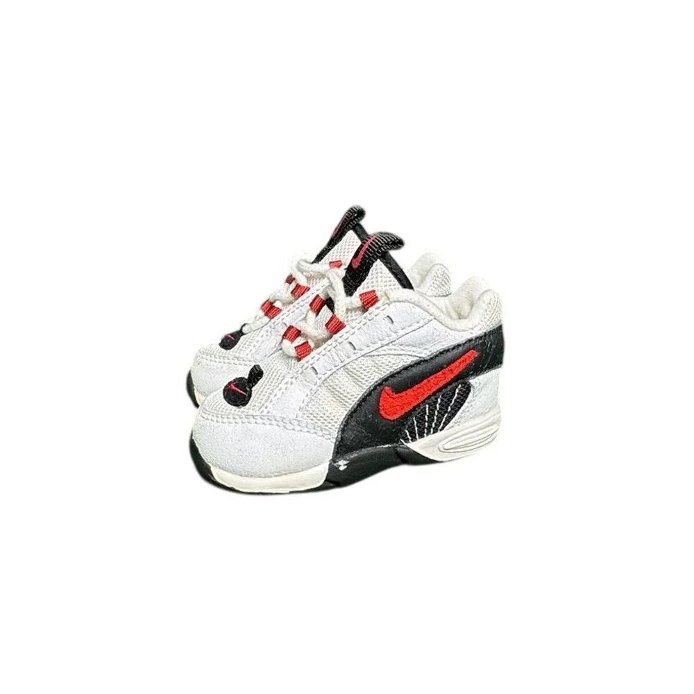 Vintage‎ Nike Air Max 95 Baby Sneakers White Black Red 850004-161 Size 4.5C 1997